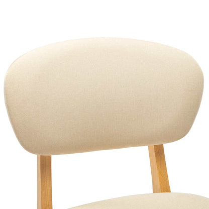 vidaXL Barhocker 2 Stk. Creme Stoff