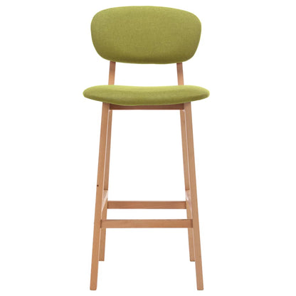 vidaXL Barhocker 2 Stk. Grün Stoff