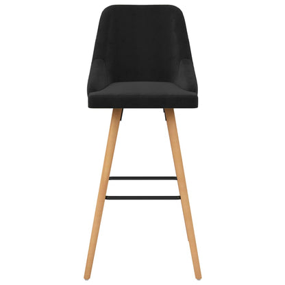 vidaXL Barhocker 2 Stk. Schwarz Samt