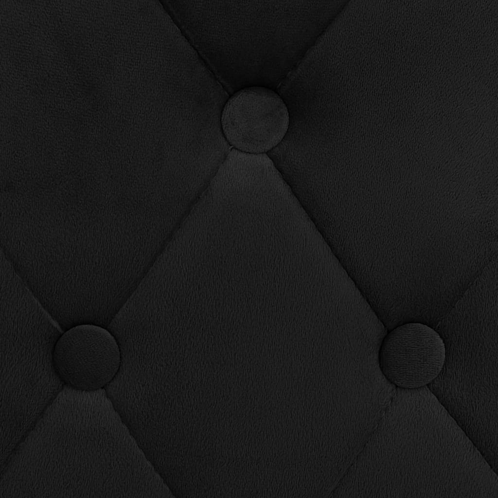 vidaXL Barhocker 2 Stk. Schwarz Samt