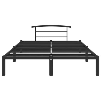 vidaXL Bettgestell Schwarz Metall 120x200 cm