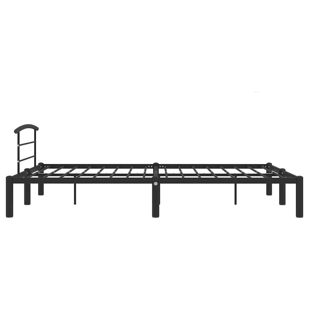 vidaXL Bettgestell Schwarz Metall 120x200 cm