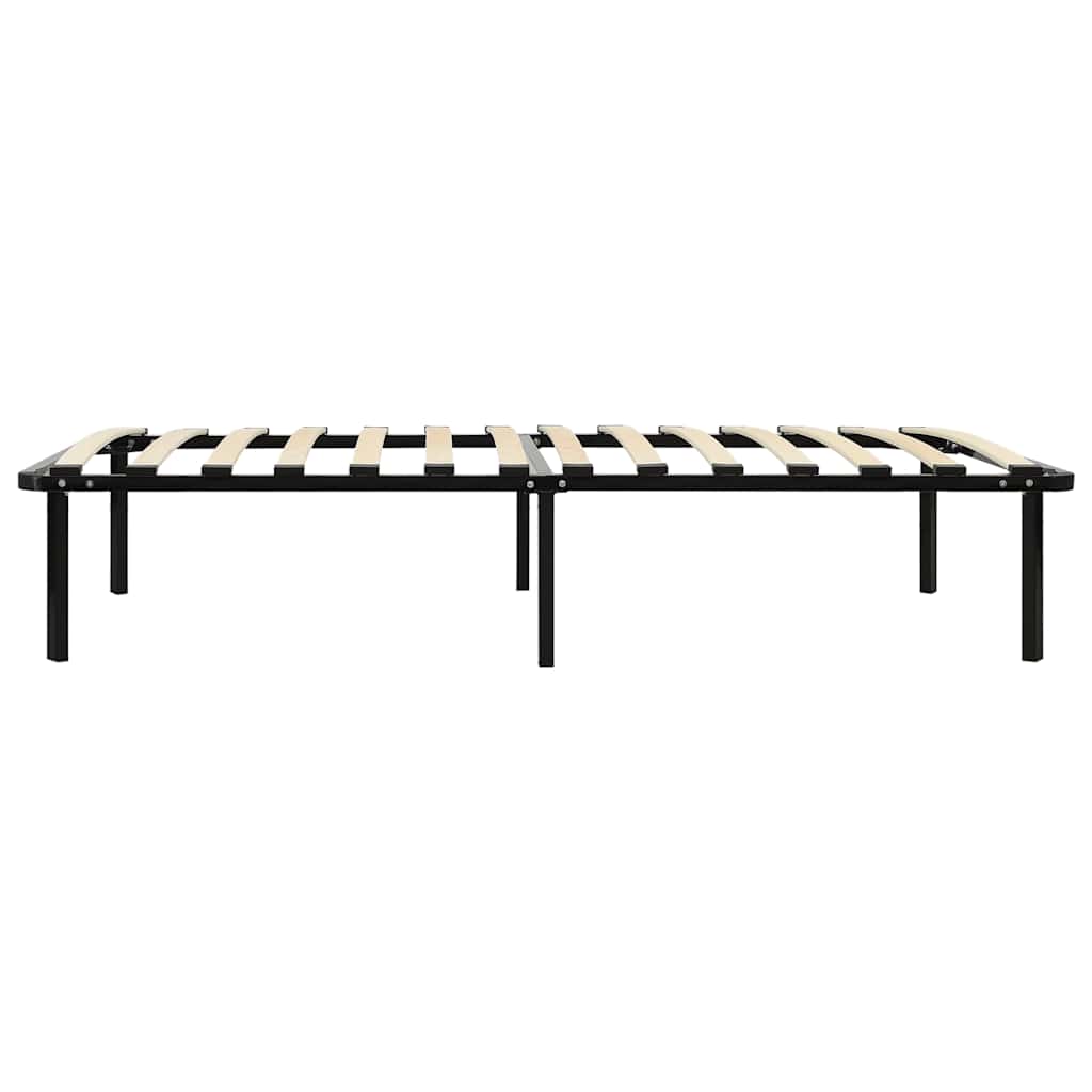vidaXL Bettgestell Schwarz Metall 90×200 cm