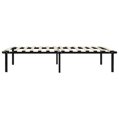 vidaXL Bettgestell Schwarz Metall 90×200 cm