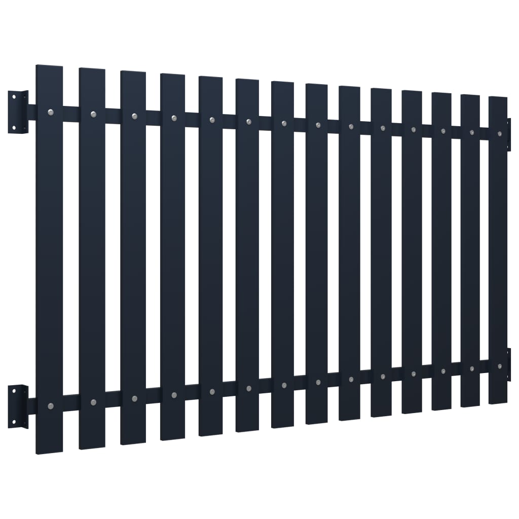 vidaXL Panneau de clôture anthracite 178 x 75 cm en acier enduit de poudre