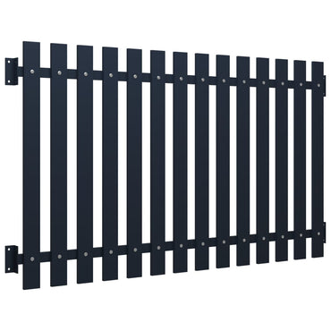 vidaXL Panneau de clôture anthracite 178 x 75 cm en acier enduit de poudre