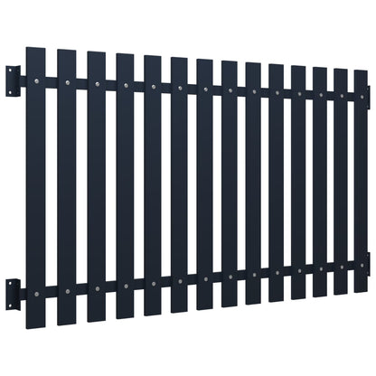 vidaXL Panneau de clôture anthracite 178 x 75 cm en acier enduit de poudre
