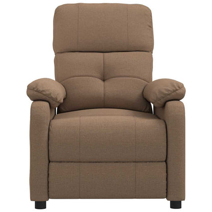 vidaXL Massagesessel Braun Stoff