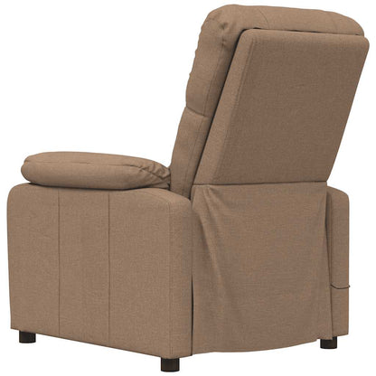 vidaXL Massagesessel Braun Stoff
