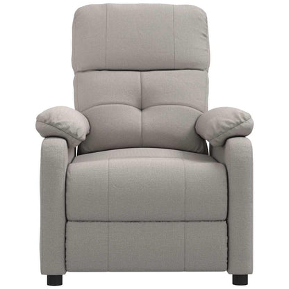 vidaXL Massagesessel Taupe Stoff