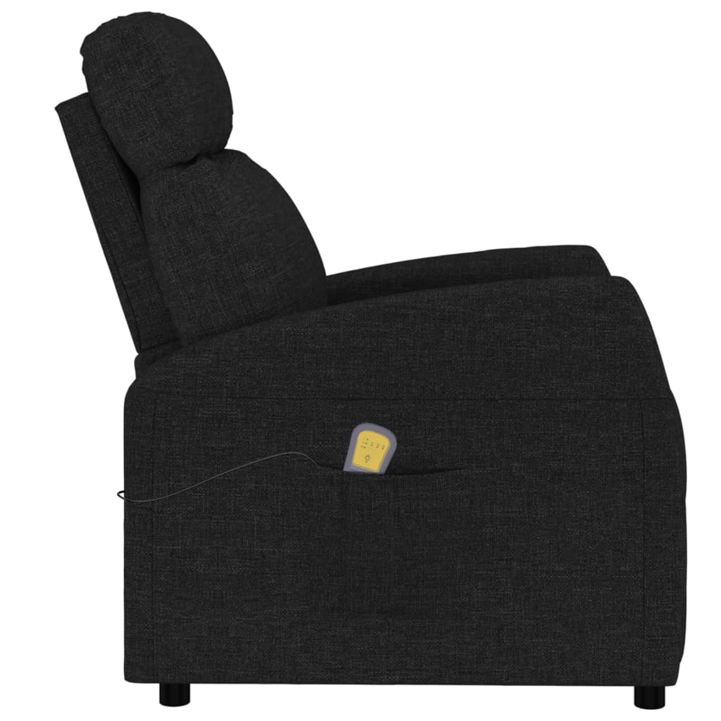 vidaXL Massagesessel Schwarz Stoff