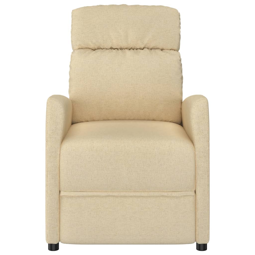 vidaXL Massagesessel Creme Stoff