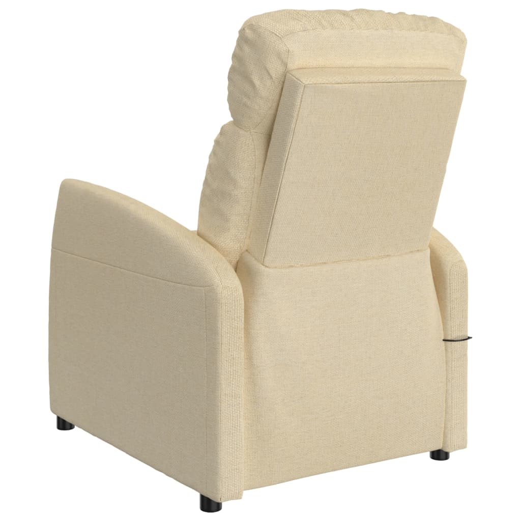 vidaXL Massagesessel Creme Stoff