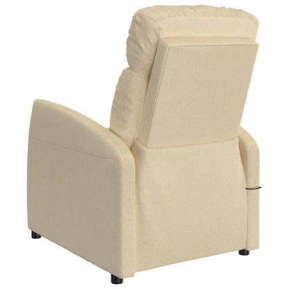 vidaXL Massagesessel Creme Stoff