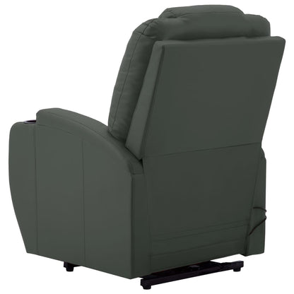 vidaXL Massagesessel mit Aufstehhilfe Anthrazit Kunstleder