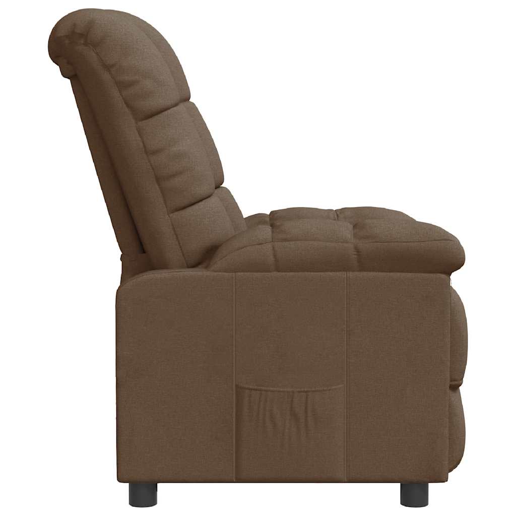 vidaXL Relaxsessel Braun Stoff