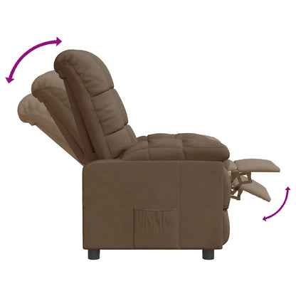 vidaXL Relaxsessel Braun Stoff