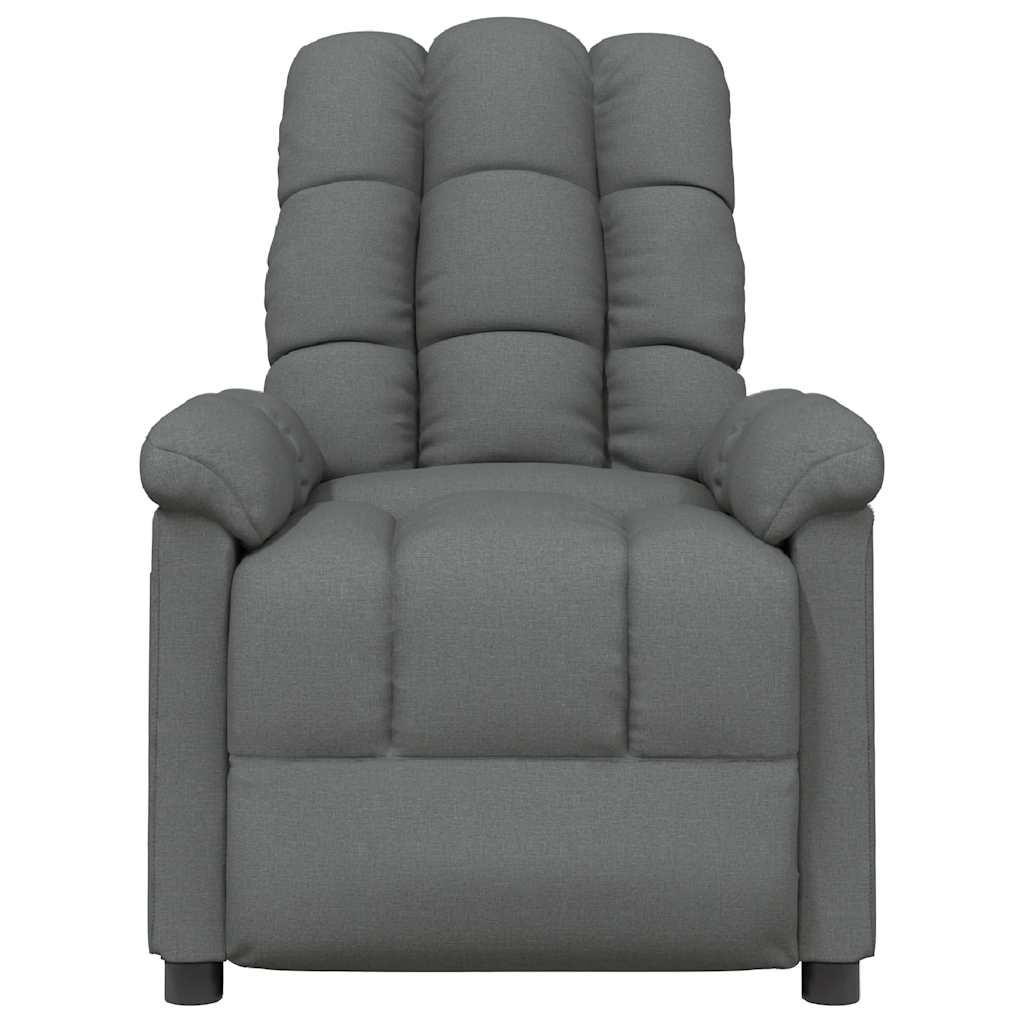 vidaXL Massagesessel Dunkelgrau Stoff