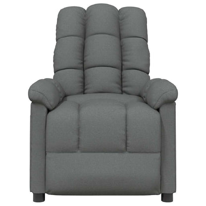 vidaXL Massagesessel Dunkelgrau Stoff