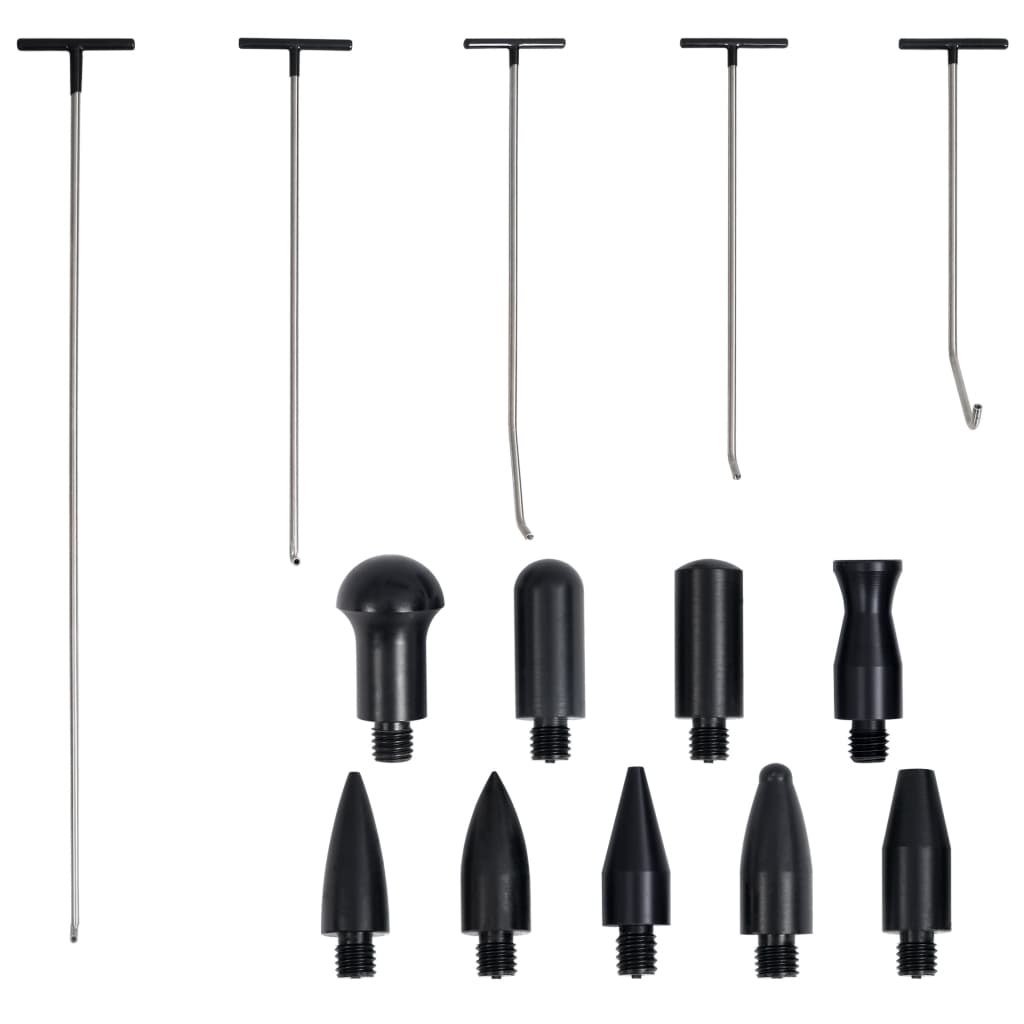 vidaXL Kit de réparation de carrosserie 5 pcs sans peinture, acier inoxydable