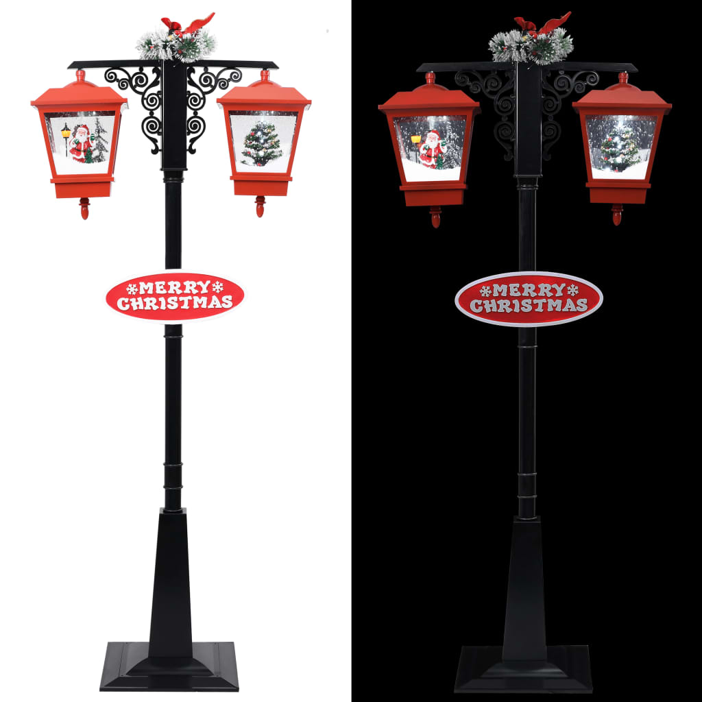 vidaXL Weihnachts-Straßenlampe mit Weihnachtsmann 81 x 40 x 188 cm PVC