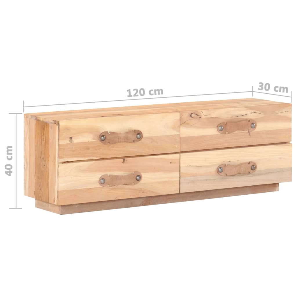 vidaXL Meuble TV en bois massif recyclé