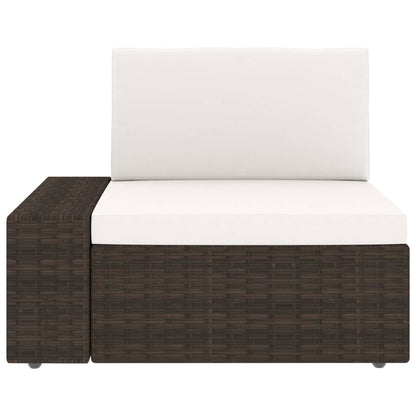 vidaXL Ensemble de meubles de jardin 4 pcs en résine tressée marron