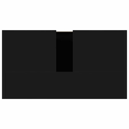 Badezimmerschrank Schwarz 60x33x61 cm Holzwerkstoff