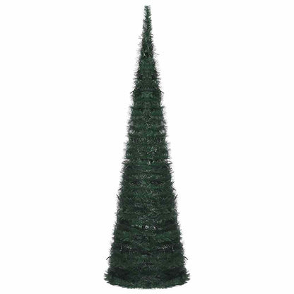 vidaXL Künstlicher Pop-Up-Weihnachtsbaum mit Beleuchtung Grün 150 cm