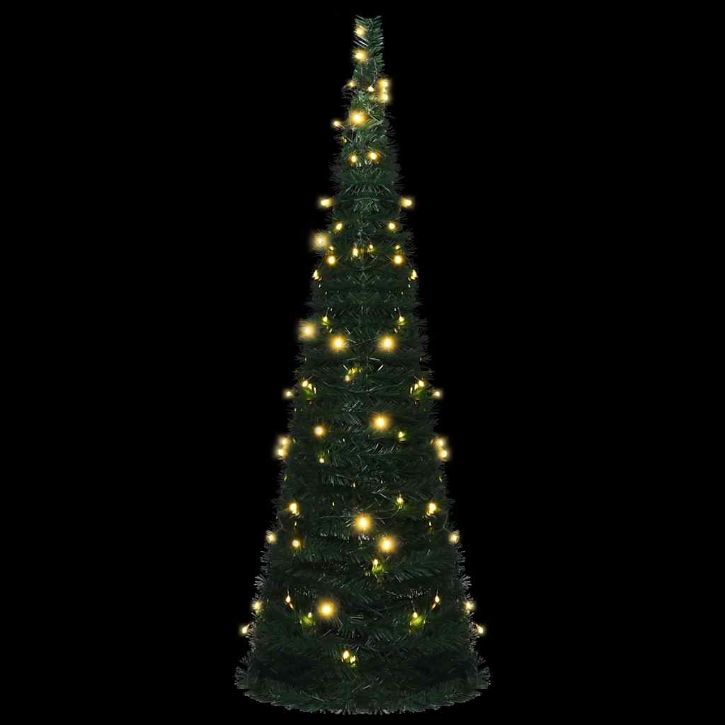 vidaXL Künstlicher Pop-Up-Weihnachtsbaum mit Beleuchtung Grün 180 cm