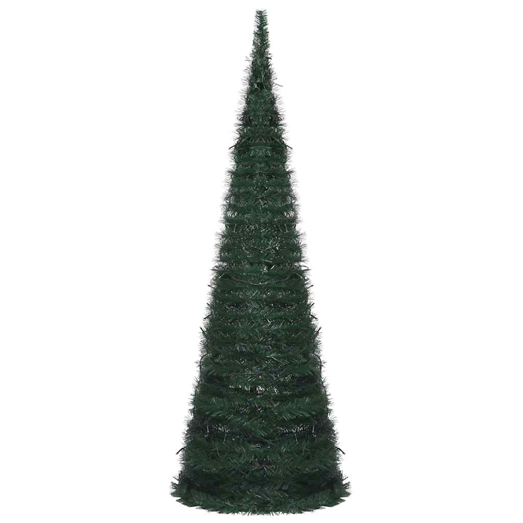 vidaXL Künstlicher Pop-Up-Weihnachtsbaum mit Beleuchtung Grün 180 cm