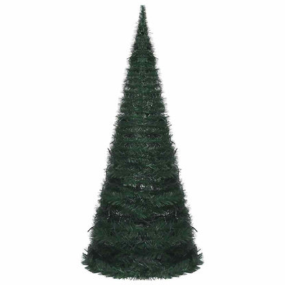 vidaXL Künstlicher Pop-Up-Weihnachtsbaum mit Beleuchtung Grün 210 cm