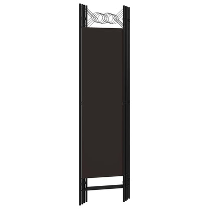vidaXL 4-tlg. Raumteiler Braun 160 x 180 cm