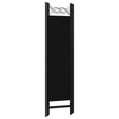 vidaXL 4-tlg. Raumteiler Schwarz 160 x 180 cm