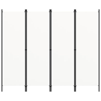 vidaXL 4-tlg. Raumteiler Weiß 200x180 cm