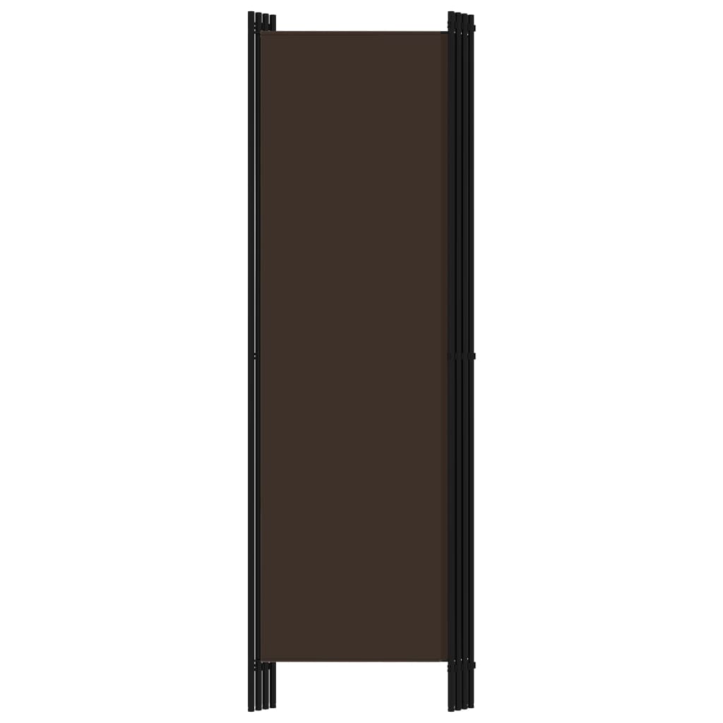 vidaXL 4-tlg. Raumteiler Braun 200x180 cm