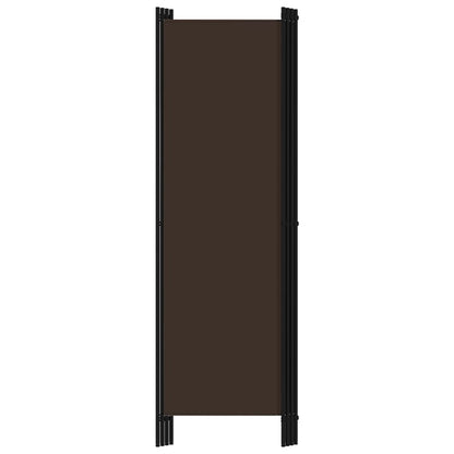 vidaXL 4-tlg. Raumteiler Braun 200x180 cm