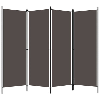 vidaXL 4-tlg. Raumteiler Anthrazit 200x180 cm