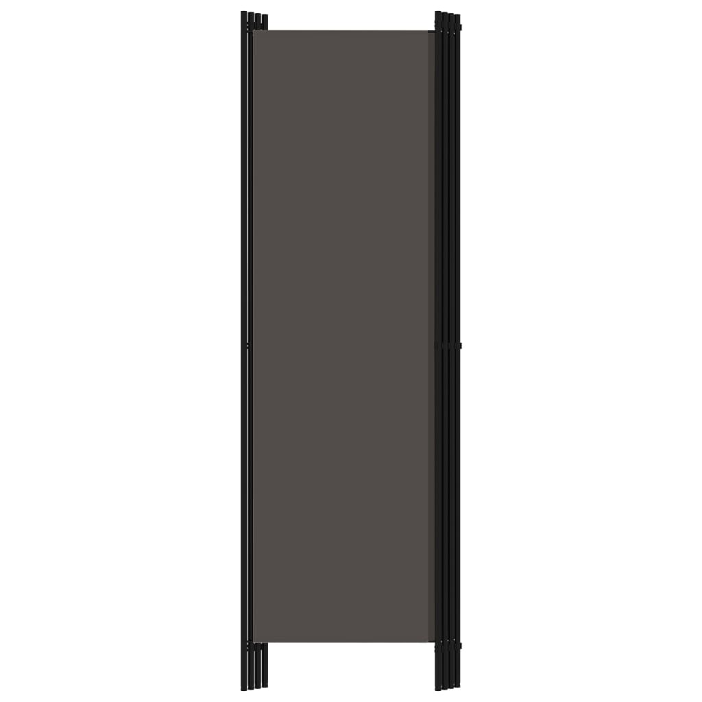 vidaXL 4-tlg. Raumteiler Anthrazit 200x180 cm