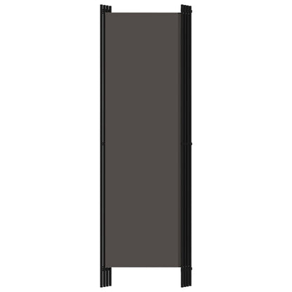 vidaXL 4-tlg. Raumteiler Anthrazit 200x180 cm