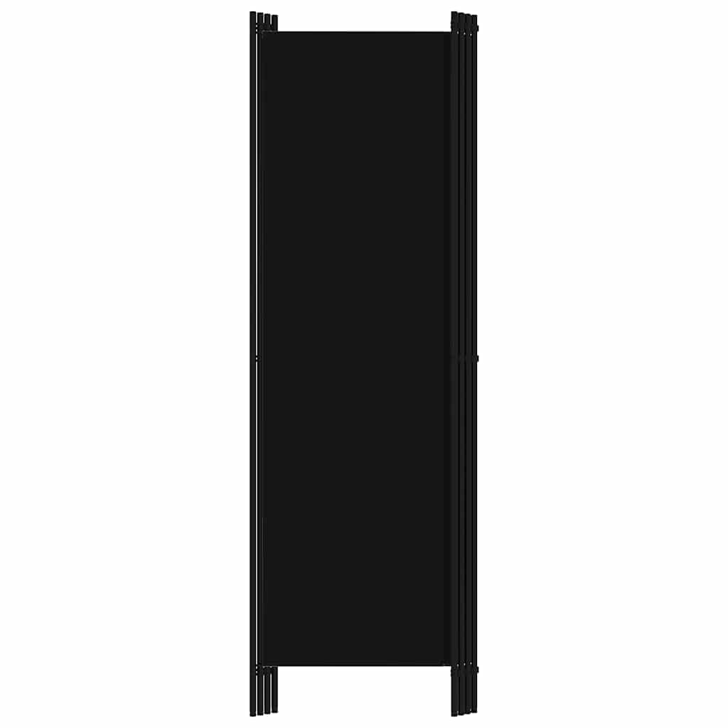 vidaXL 4-tlg. Raumteiler Schwarz 200x180 cm