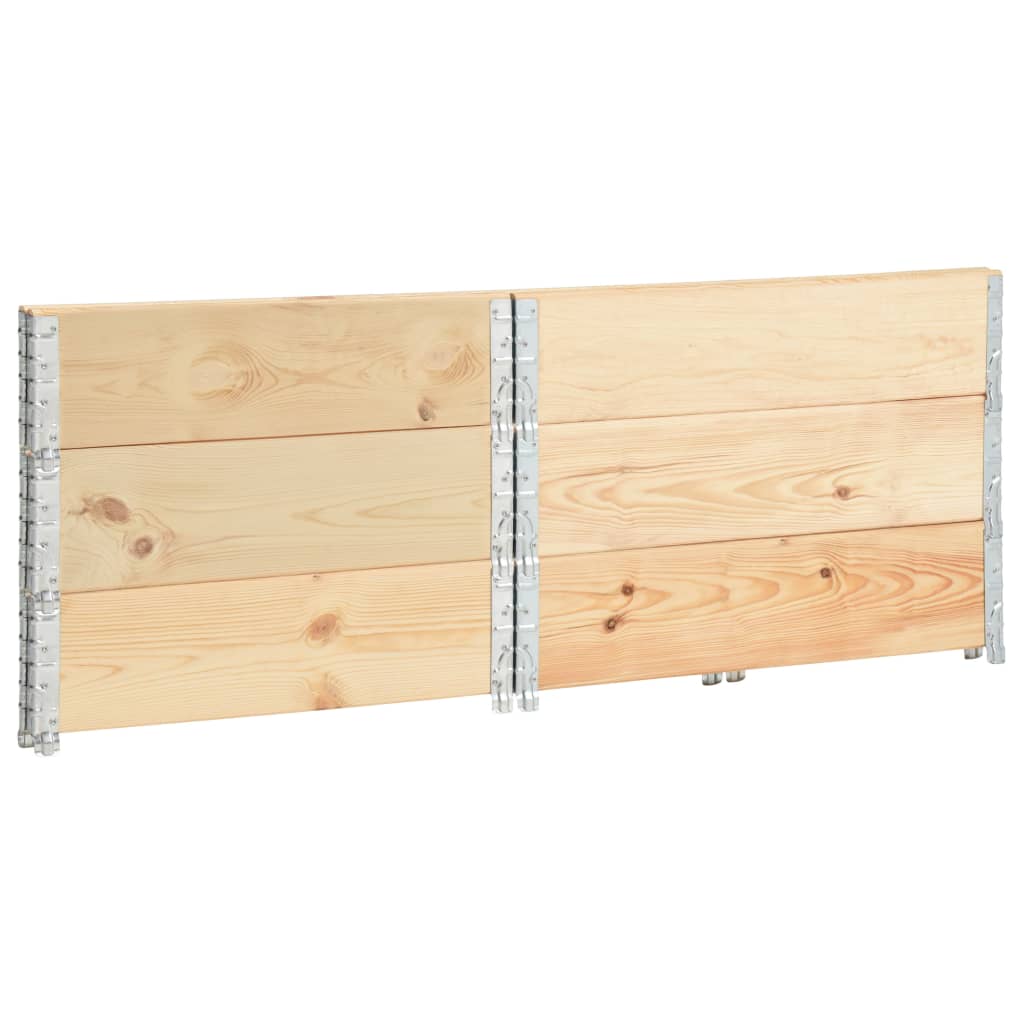 vidaXL Hochbeete 3 Stk. 100x100 cm Kiefer Massivholz