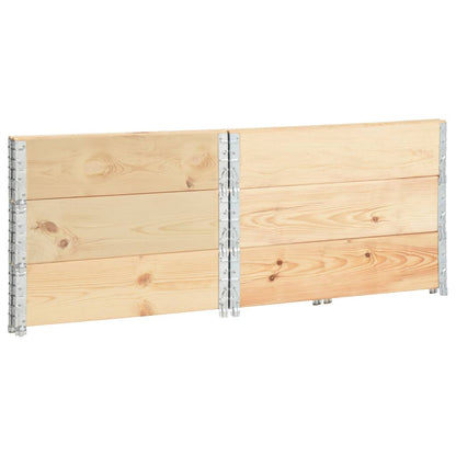 vidaXL Hochbeete 3 Stk. 100x100 cm Kiefer Massivholz