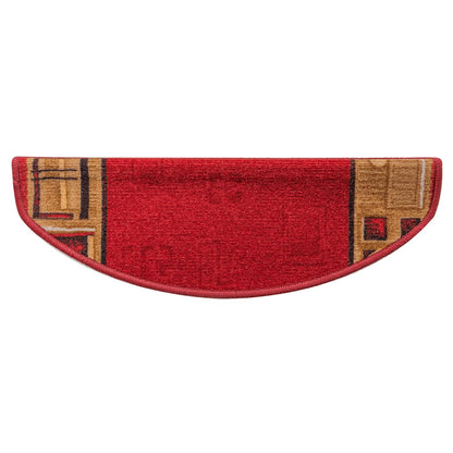 vidaXL Tapis de Marche Auto-adhésifs 15 pcs Rouges 65x21x4 cm