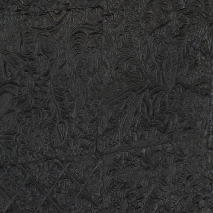 vidaXL Meuble TV Noir 115x30x46 cm Bois de manguier massif