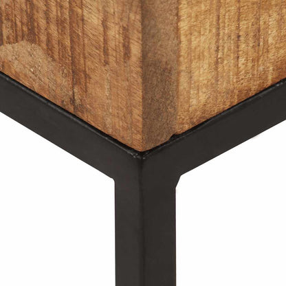 vidaXL Beistelltisch 30x30x33 cm Raues Mangoholz