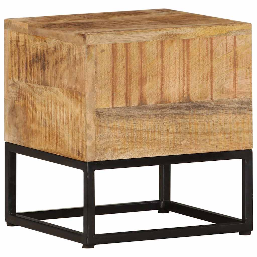 vidaXL Beistelltisch 30x30x33 cm Raues Mangoholz