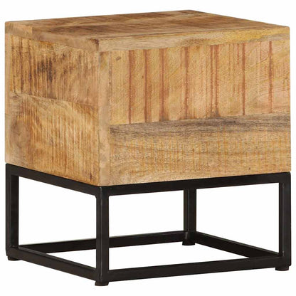 vidaXL Beistelltisch 30x30x33 cm Raues Mangoholz