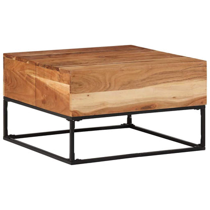 vidaXL Couchtisch 68x68x41 cm Massivholz Akazie