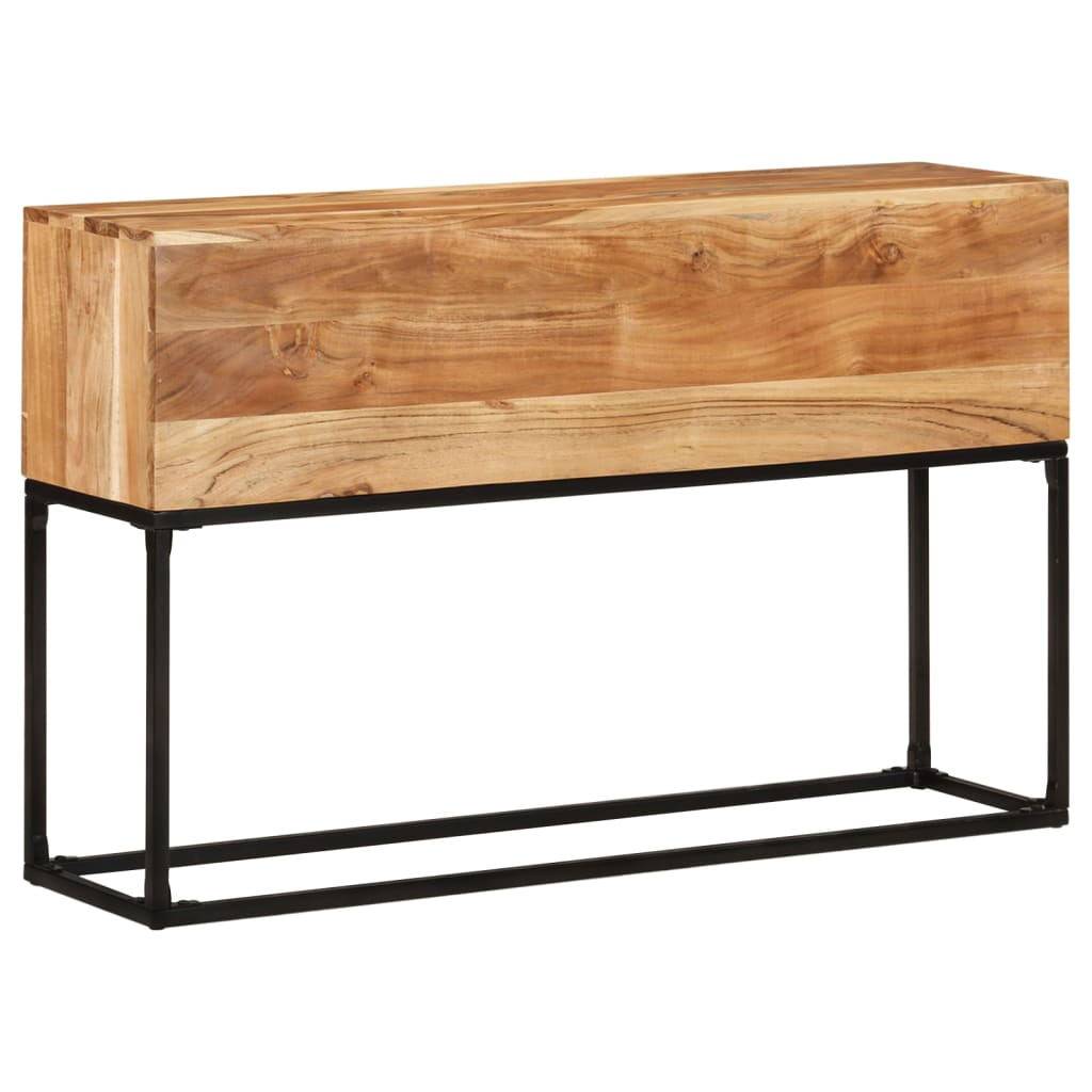 vidaXL Table console 120x30x75 cm Bois d'acacia massif